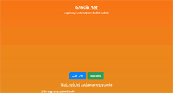 Desktop Screenshot of grosik.net